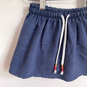5/$20💥Flared Summer Skort, Cute Coloured Tassels, Heathered Blue, Bike Shorts
